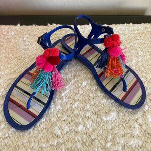 Kate Spade Jelly Tassle Sandals - Women's 6
